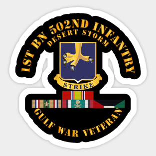 1st Bn 502nd Infantry - Desert Storm w Svc Sticker